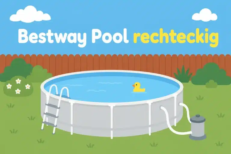Bestway Pool rechteckig - Illustration