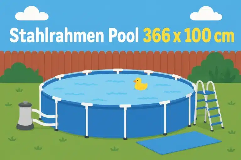 Stahlrahmen Pool 366 x 100 cm - Illustration