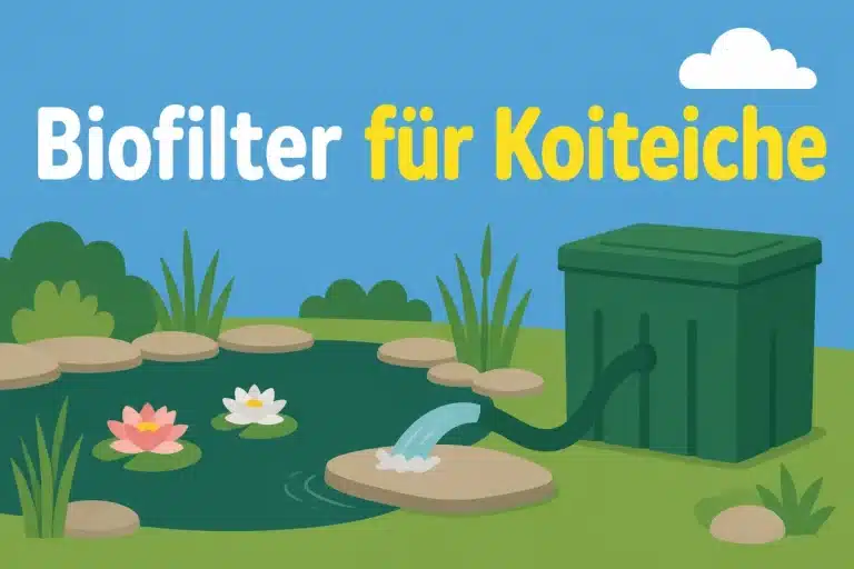 Biofilter für Koiteiche - Illustration