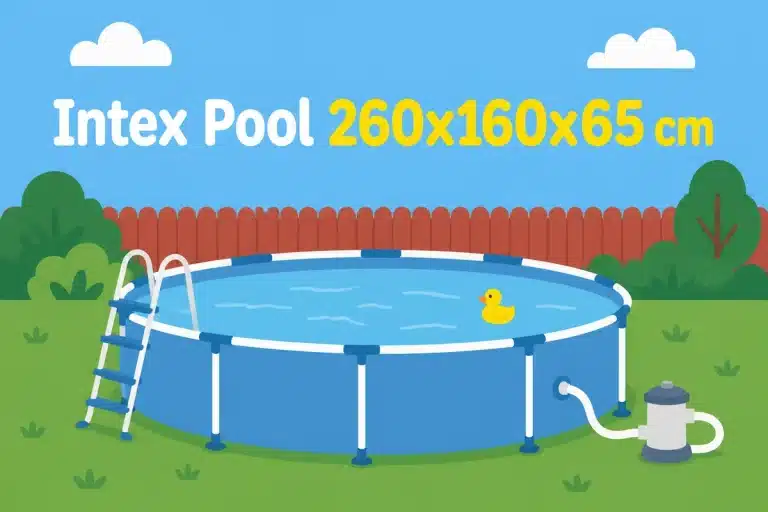 Intex Pool 260x160x65 cm - Illustration