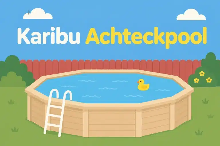 Karibu Achteckpool - Illustration