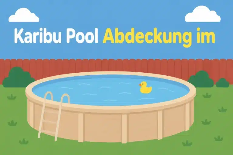 Karibu Pool Abdeckung im - Illustration