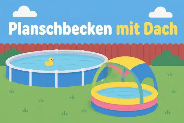 Planschbecken mit Dach - Illustration