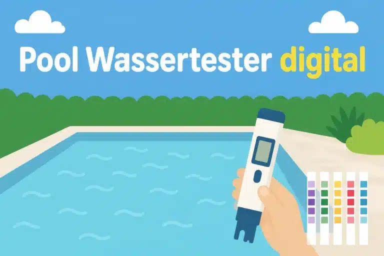 Pool Wassertester digital - Illustration