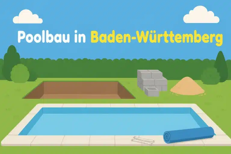 Poolbau in Baden-Württemberg - Illustration
