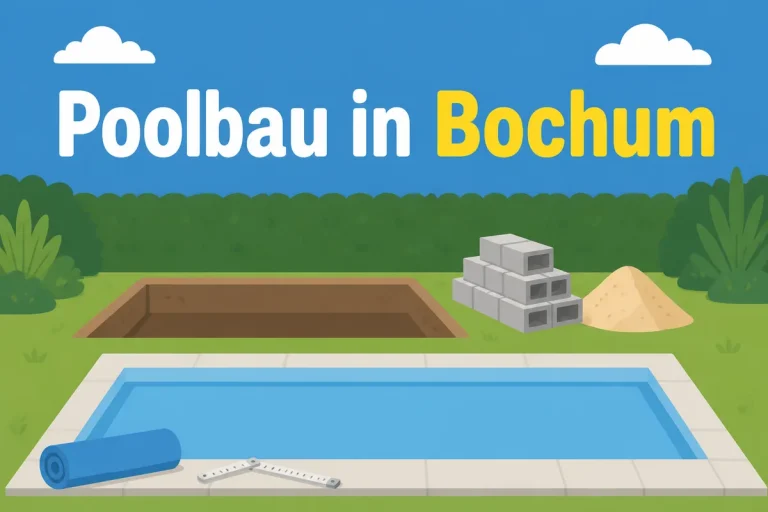 Poolbau in Bochum - Illustration
