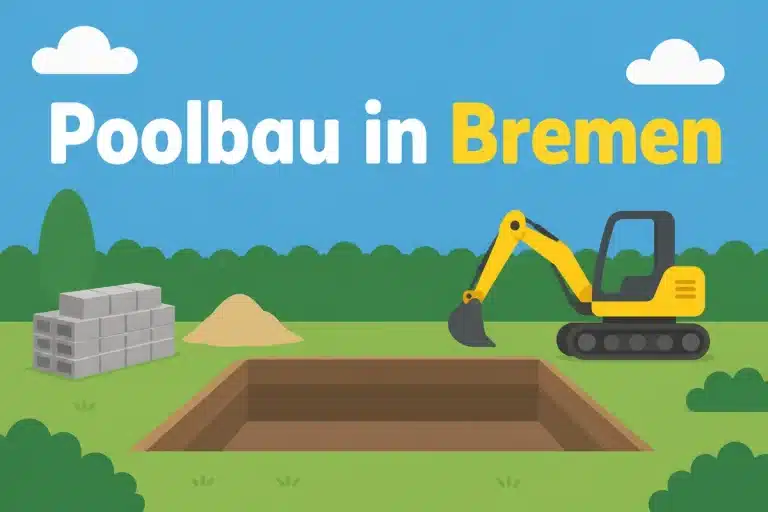 Poolbau in Bremen - Illustration