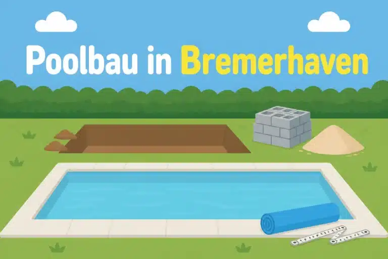 Poolbau in Bremerhaven - Illustration