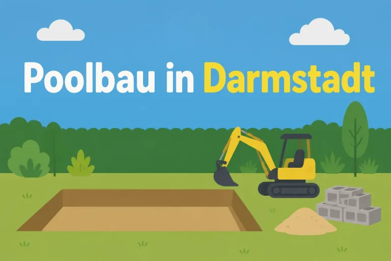 Poolbau in Darmstadt - Illustration