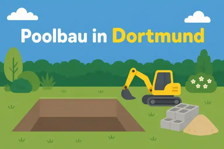 Poolbau in Dortmund - Illustration