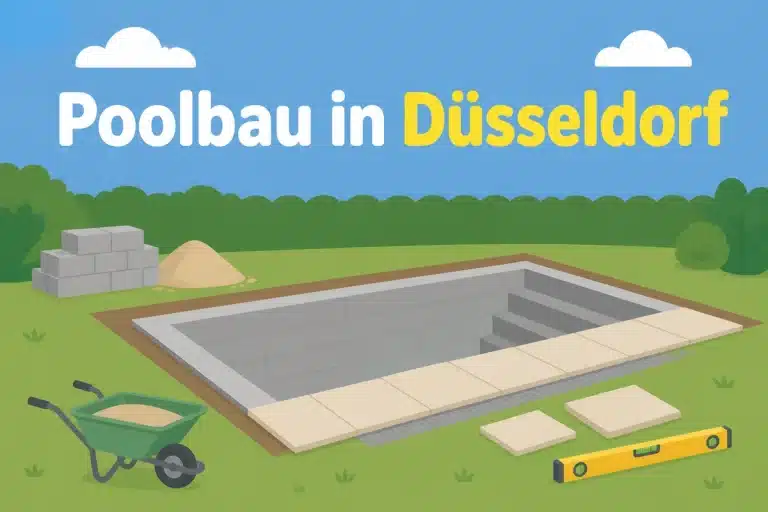 Poolbau in Düsseldorf - Illustration
