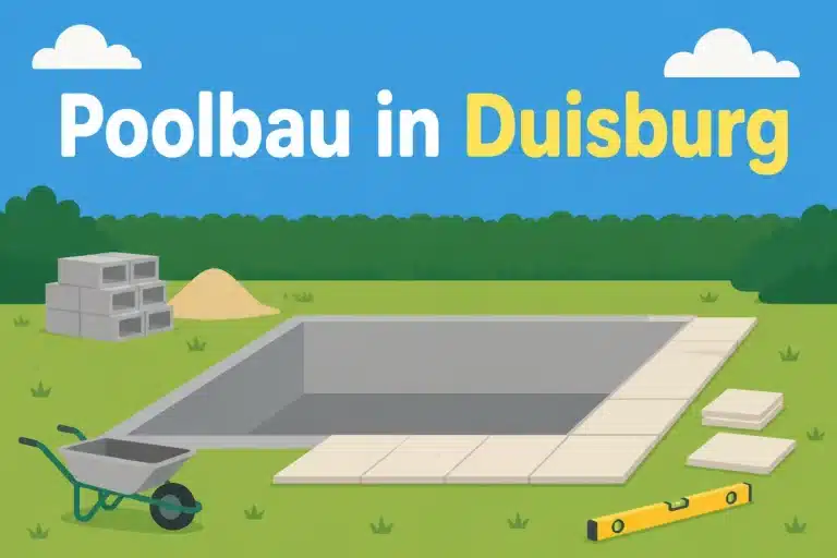 Poolbau in Duisburg - Illustration
