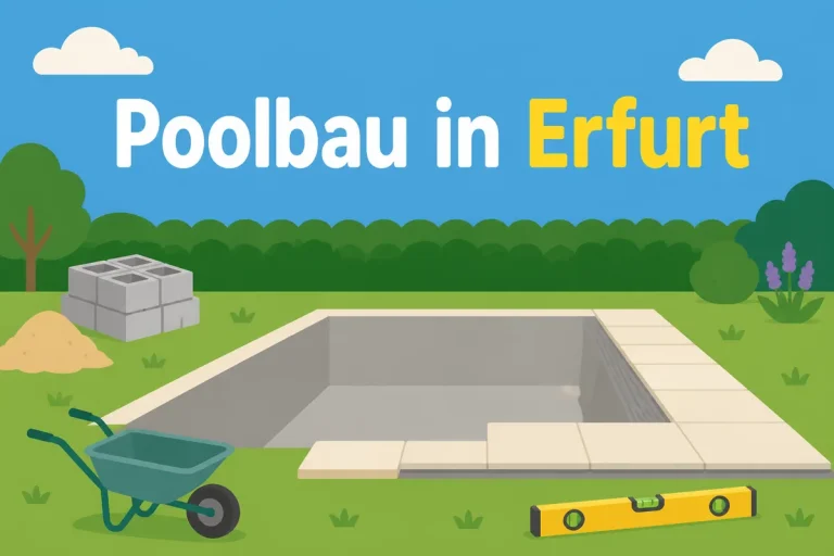 Poolbau in Erfurt - Illustration