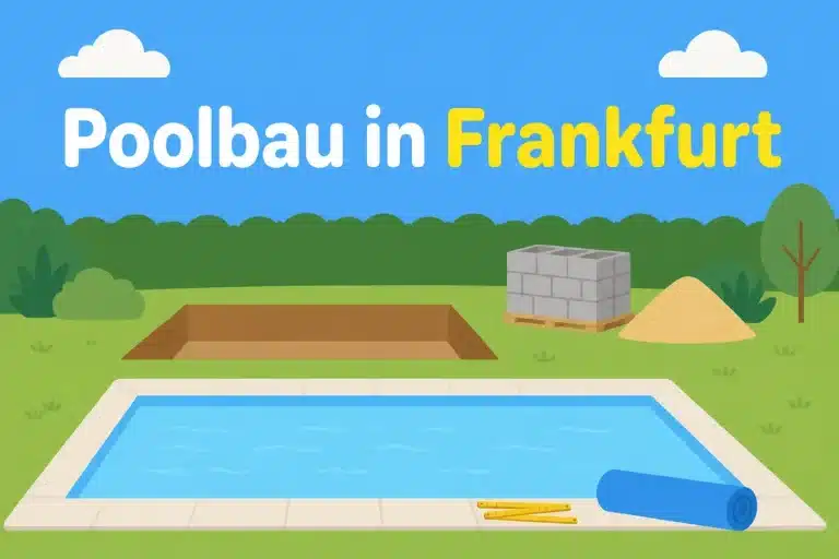 Poolbau in Frankfurt - Illustration