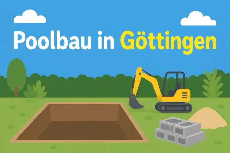 Poolbau in Göttingen - Illustration