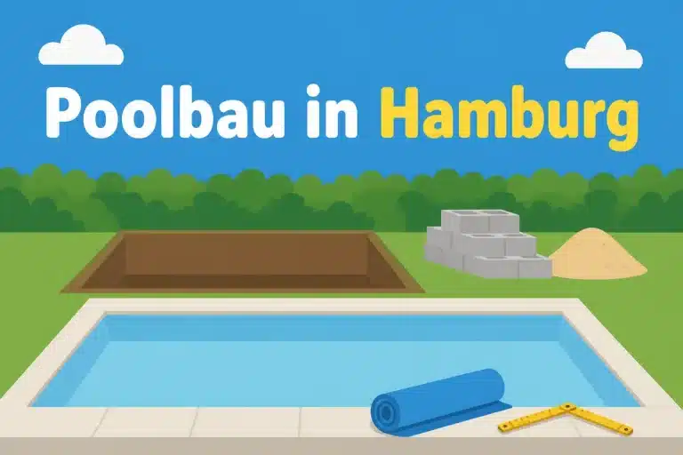Poolbau in Hamburg - Illustration