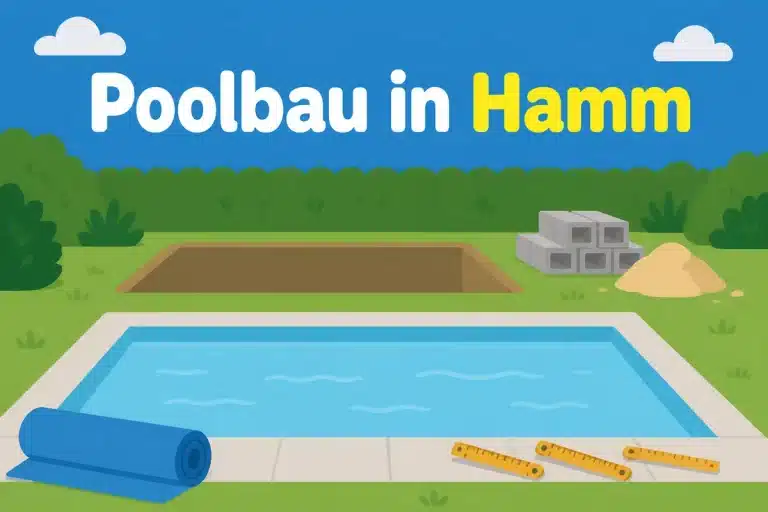 Poolbau in Hamm - Illustration