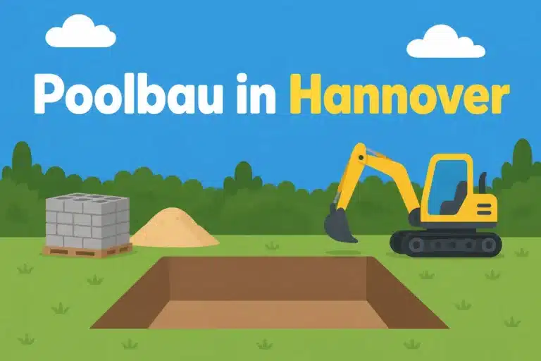 Poolbau in Hannover - Illustration