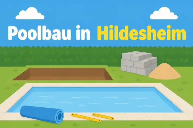 Poolbau in Hildesheim - Illustration