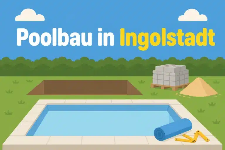 Poolbau in Ingolstadt - Illustration