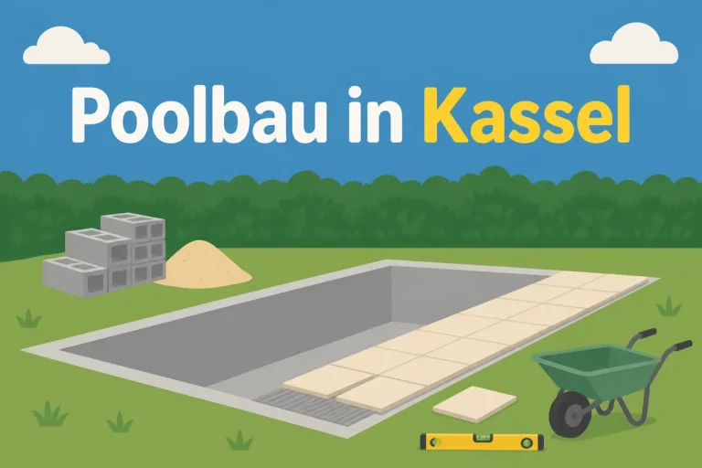 Poolbau in Kassel - Illustration