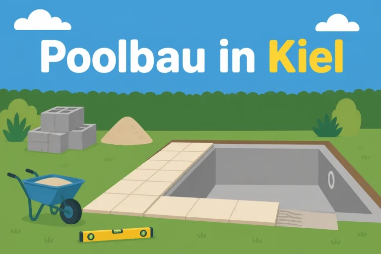Poolbau in Kiel - Illustration