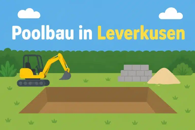 Poolbau in Leverkusen - Illustration