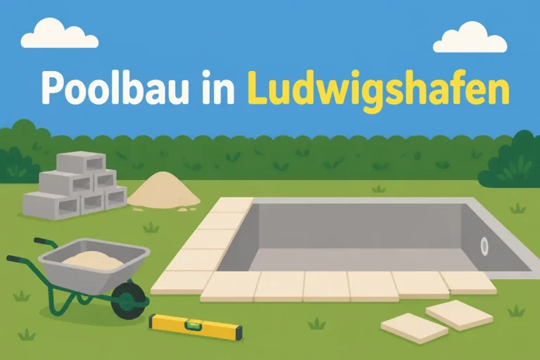 Poolbau in Ludwigshafen - Illustration