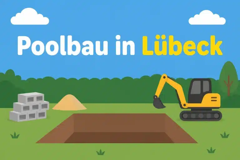 Poolbau in Lübeck - Illustration