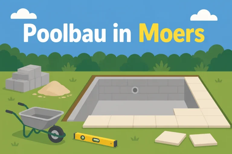 Poolbau in Moers - Illustration