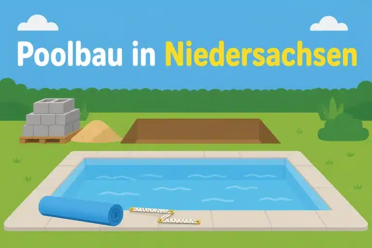 Poolbau in Niedersachsen - Illustration