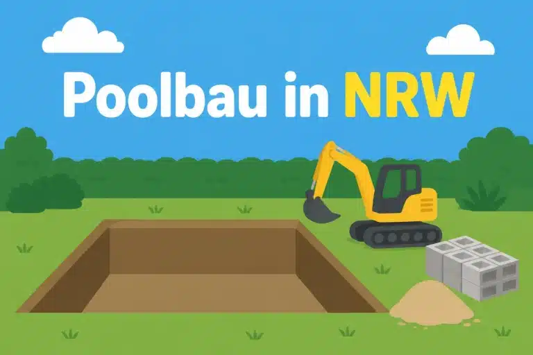 Poolbau in NRW - Illustration