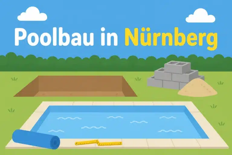 Poolbau in Nürnberg - Illustration
