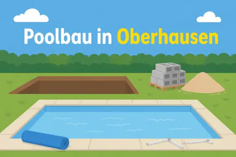Poolbau in Oberhausen - Illustration