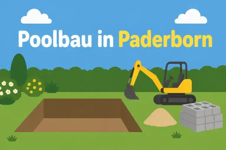 Poolbau in Paderborn - Illustration