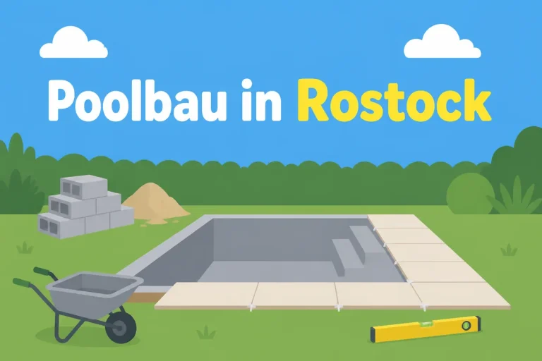 Poolbau in Rostock - Illustration