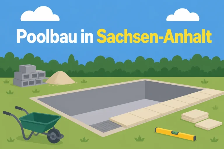 Poolbau in Sachsen-Anhalt - Illustration