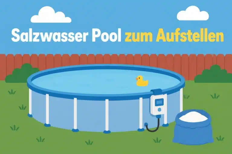 Salzwasser Pool zum Aufstellen - Illustration