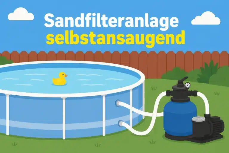 Sandfilteranlage selbstansaugend - Illustration