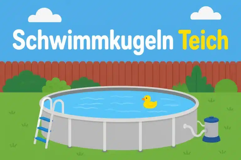 Schwimmkugeln Teich - Illustration