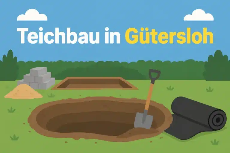 Teichbau in Gütersloh - Illustration
