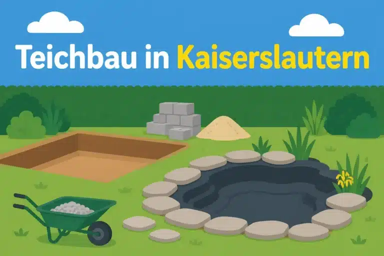 Teichbau in Kaiserslautern - Illustration