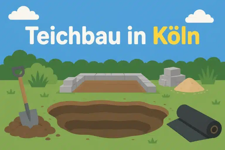 Teichbau in Köln - Illustration