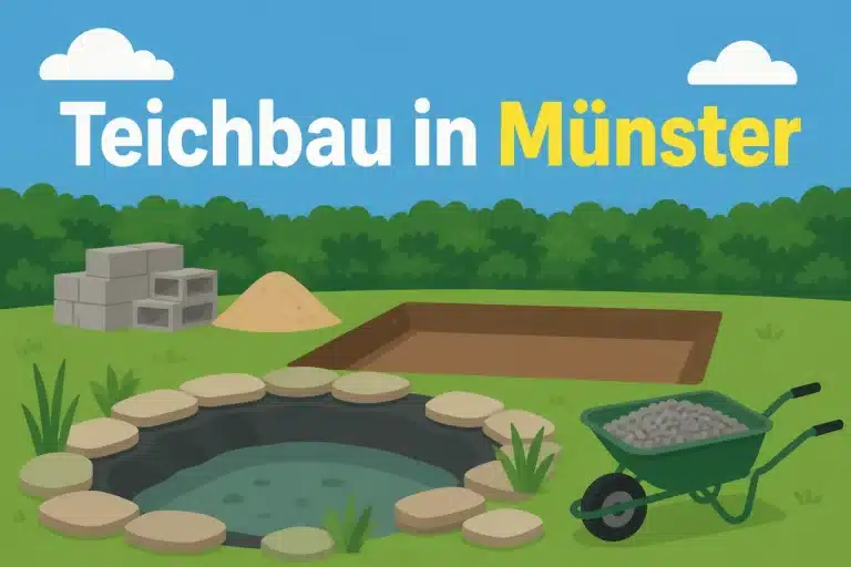 Teichbau in Münster - Illustration