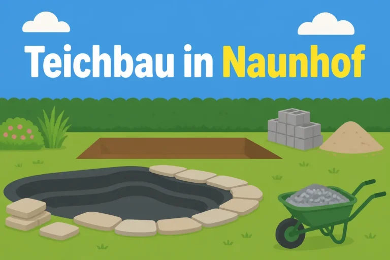 Teichbau in Naunhof - Illustration