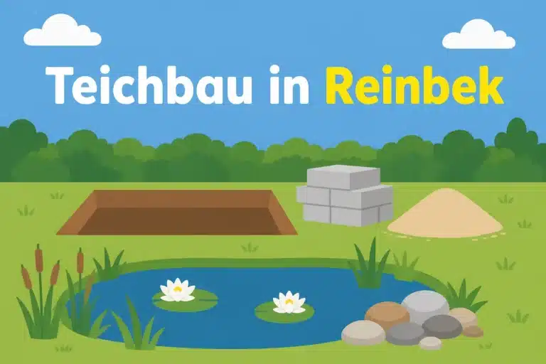 Teichbau in Reinbek - Illustration
