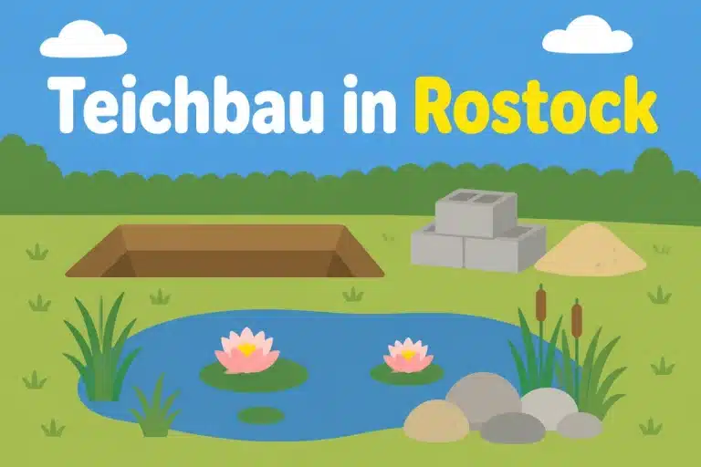 Teichbau in Rostock - Illustration