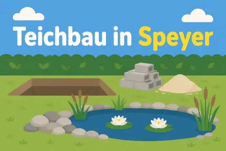 Teichbau in Speyer - Illustration