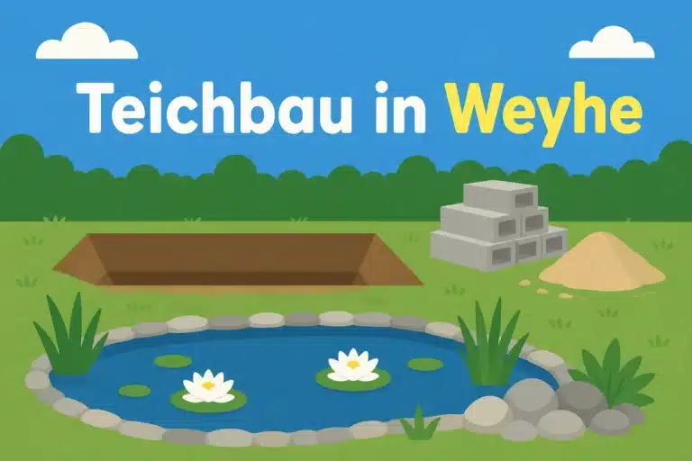 Teichbau in Weyhe - Illustration