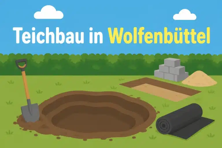 Teichbau in Wolfenbüttel - Illustration